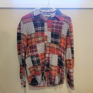 Taylor Vintage Plaid Patchwork Flannel